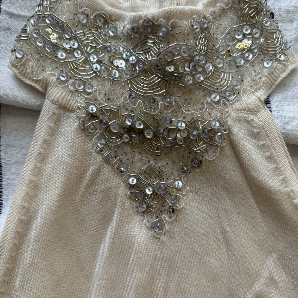 INC. Turtleneck beaded top